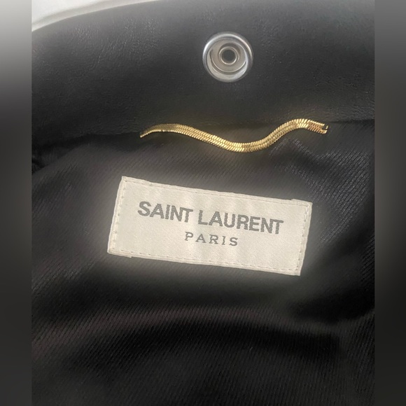 Saint Laurent authentic LAMBSKIN leather biker jacket perfect condition - Picture 6 of 7